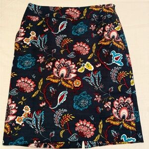 Ann Taylor Loft Floral Patterned Women's Skirt